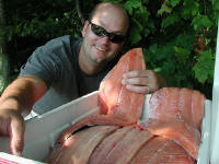 Captain Bill Cleans Your Catch for You!